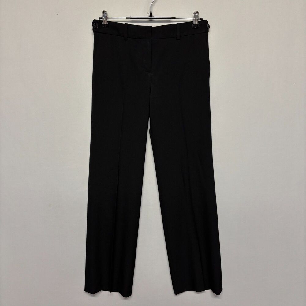 Chloe Paris Women 100% Wool Wide Leg Trousers Pants Size FR 36 Black C136 -15
